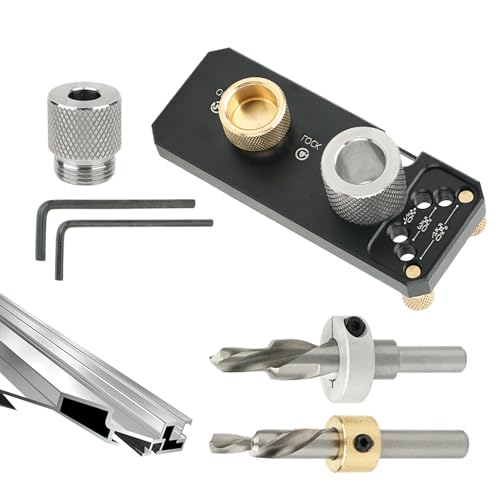 Metall-Extrusionsbohrungen Lehrlingsausbildung-Aluminiumprofil Bohranleitung für Löcher mit verstellbarer Gleitschiene | Werkzeuge für Tischler, Modellbauer, Reparaturarbeiten und technische Metall-Extrusionsbohrungen Lehrlingsausbildung-Aluminiumprofil Bohranleitung für Löcher mit verstellbarer Gleitschiene | Werkzeuge für Tischler, Modellbauer, Reparaturarbeiten und technische von Generic