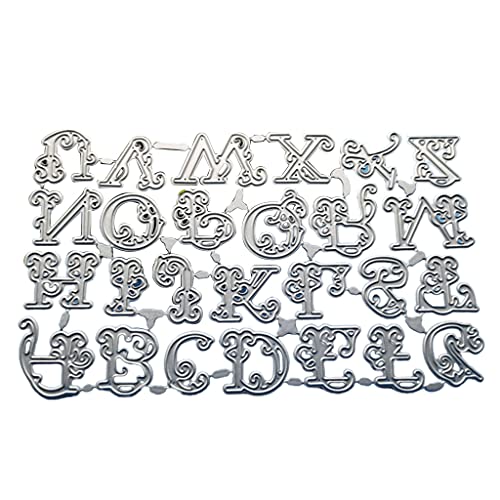 Metall Hauptstadt 26 englische Buchstaben Stanzformen Papier Kunst Handwerk Stanzschablone Prägeschablone Vorlage für DIY Scrapbooking Metall Hauptstadt 26 englische Buchstaben Stanzformen Papier Kunst Handwerk Stanzschablone Prägeschablone Vorlage für DIY Scrapbooking von Generic