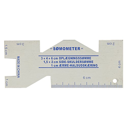 Metall Somometer Nähen Masslehre Quilting Lineale Für Nähen Handwerk von MagiDeal