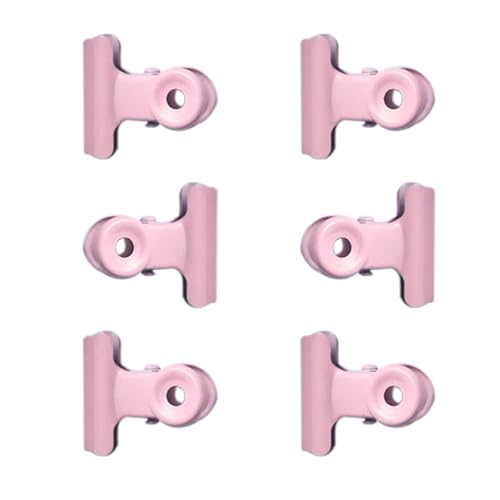 Metallscharnier-Clip-Aktenklammern, Abgerundeter Kopf, Bull-Binder-Büroklammern, Zuverlässig Aufhängbar, Helle Farben, 8 Stück für Tickets für das Büro (#2) von Generic