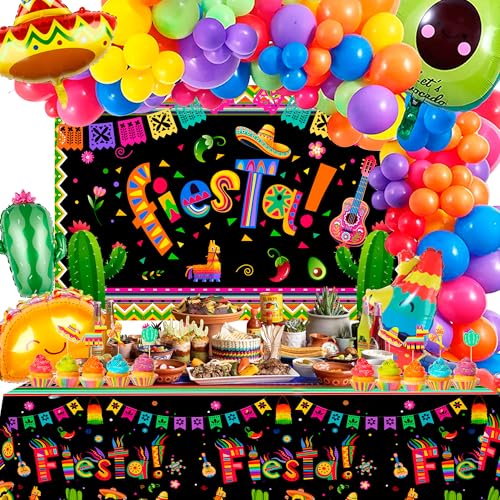 Mexikanische Partyballons, 35-teiliges Fiesta-Party-Dekorationsset, mexikanischer Taco-Ballon, Kaktus, Lama, Folienballons, Mayo, Happy Birthday, Hintergrund usw., mexikanische Mexikanische Partyballons, 35-teiliges Fiesta-Party-Dekorationsset, mexikanischer Taco-Ballon, Kaktus, Lama, Folienballons, Mayo, Happy Birthday, Hintergrund usw., mexikanische von Generic