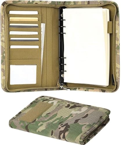 Militärischer Notizbuchordner, A5/A6-Ringordner, Notizbuchordner, Projektschreibblock, wetterbeständiges taktisches Notizbuch mit 80 Blatt losem Blattpapier Militärischer Notizbuchordner, A5/A6-Ringordner, Notizbuchordner, Projektschreibblock, wetterbeständiges taktisches Notizbuch mit 80 Blatt losem Blattpapier von Generic