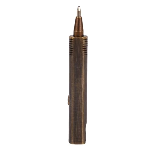 Mini -Kugelschreiber, Pocket Ballpoint Pen Messing für das Geschäft (Vintage-Schwarz) von Generic