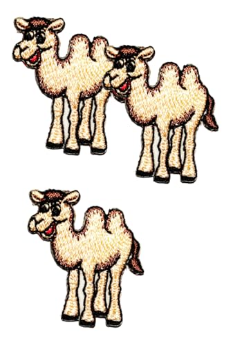 Mini Small Camel Iron On Patch Sew On Patches for Kids Children Embroidered Appliques DIY Decoration or Repair Logo Clothing Backpacks Jeans T-Shirt Caps Shoes/Lot of 3 Pieces von Generic