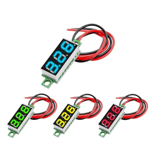Mini-Spannung für Messer-Kompakt Volt Volt Digital Monitor | 0,28 Zoll Werbemodul mit einer 7-Segment-LED | Spannungsbasiertes Testgerät für cir von Generic