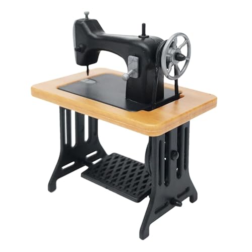 Miniatur-Nähmaschine - Miniatur-Dekorative Nähmaschine Zum Bearbeiten, Sammeln Und Ausstellen | Kleine Funktionelle Nähmaschine, Maschinen von Generic