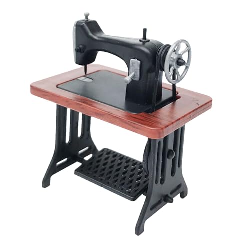 Miniatur-Nähmaschine - Miniatur-Nähmaschinen-Dekoration Für Handwerk-Liebhaber, Sammler | Kleine Detailnähmaschine, Zubehör Für C Miniatur-Nähmaschine - Miniatur-Nähmaschinen-Dekoration Für Handwerk-Liebhaber, Sammler | Kleine Detailnähmaschine, Zubehör Für C von Generic