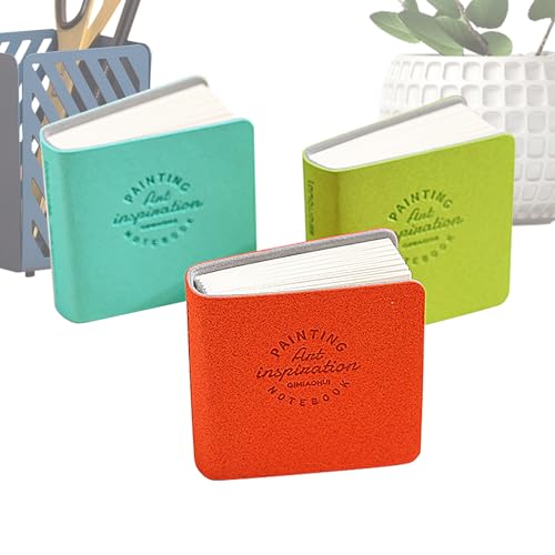Miniatur-Skizzenbuch | Kompaktes Zeichenbuch, 5 x 5 cm, 48 Seiten, 300 Gramm pro Quadratmeter, Notizbuch, , Schriftsteller, Studenten, Planer, Haus, Schule von Generic