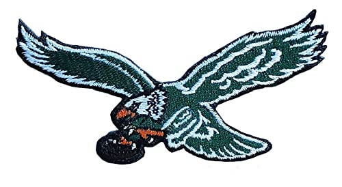 Mjshop29 Aufnäher mit Eagle-Logo und Rugby-Fans, Philadelphia Fly Eagles, bestickter Aufnäher Mjshop29 Aufnäher mit Eagle-Logo und Rugby-Fans, Philadelphia Fly Eagles, bestickter Aufnäher von Generic