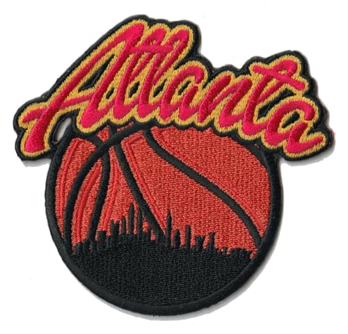 Mjshop29 Basketball-Fans AtlantaCity Logo Patch Stickerei Basketball Fan Lieblings-Team zum Aufbügeln oder Aufnähen von Generic