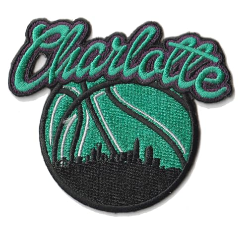 Mjshop29 Baskey Fans Charlotte Logo Patch Stickerei Basketball Fan Favorite Team Aufbügler Aufnähen Bestickter Patch von Generic