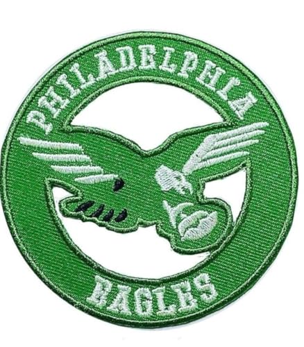 Mjshop29 Eagle Circle Rugby Logo Patch Stickerei (grün) American Football Fan Lieblingsteam zum Aufbügeln oder Aufnähen von Generic