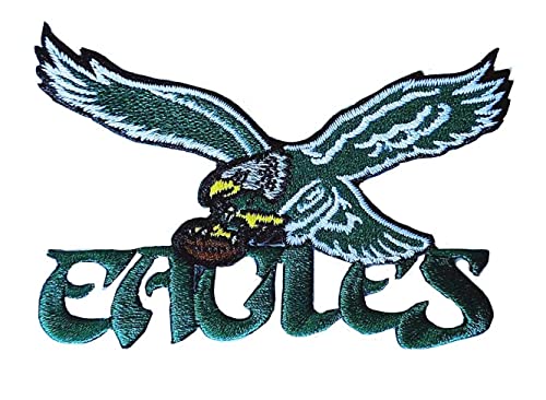 Mjshop29 Rugby-Fans Philadelphia Fly Eagles Logo Patch Stickerei American Football Fan Favorite Team Aufnäher zum Aufbügeln oder Aufnähen von Generic