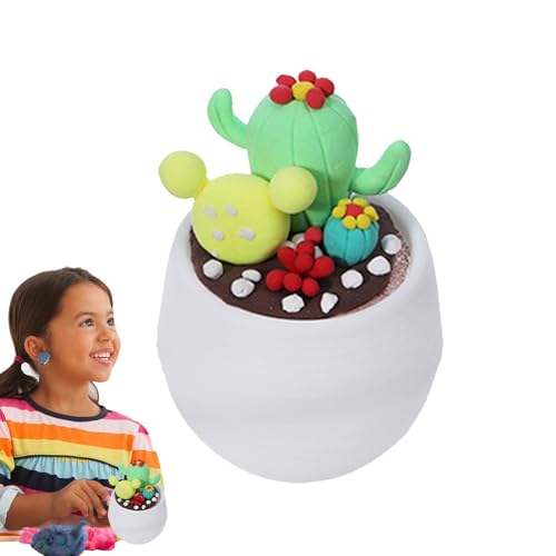 Modelliermasse für Kinder, Tonkunst für Kinder - Sichere und harmlose niedliche handgemachte Blumentopf - Lustiges pädagogisches Spielzeugmodell Imaginaz Hand-Auge-Koordination Modelliermasse für Kinder, Tonkunst für Kinder - Sichere und harmlose niedliche handgemachte Blumentopf - Lustiges pädagogisches Spielzeugmodell Imaginaz Hand-Auge-Koordination von Generic