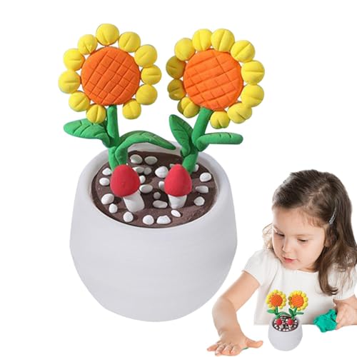 Modelliermasse für Tonkunst – Handwerk mit Blumentopf, niedlich, sicher und harmlos – das lustige Set aus Modelliermasse regt die Fantasie für Klassenzimmer an Modelliermasse für Tonkunst – Handwerk mit Blumentopf, niedlich, sicher und harmlos – das lustige Set aus Modelliermasse regt die Fantasie für Klassenzimmer an von Generic