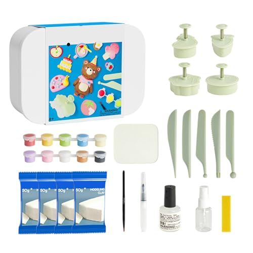 Modelliermassen-Set für Kinder, Modelliermasse, Bastelset aus Ton zum Modellieren, Spielzeug für Kinder, fördert Kreativität und Phantasie von Generic