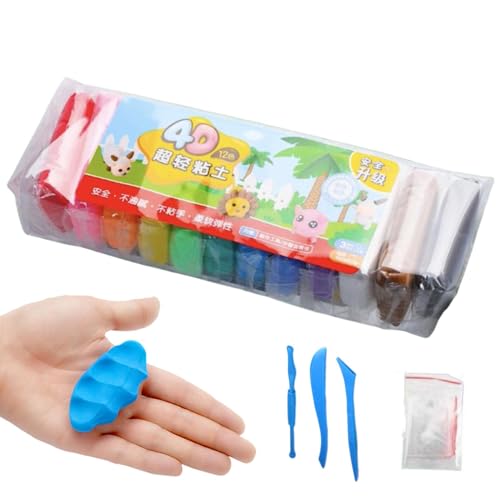 Modelliermassen-Set für mit Modellierwerkzeugen für kreative Handwerksideen Set aus Modelliermasse für Kinder ab 3 Jahren, Spaß Modelliermassen-Set für mit Modellierwerkzeugen für kreative Handwerksideen Set aus Modelliermasse für Kinder ab 3 Jahren, Spaß von Generic