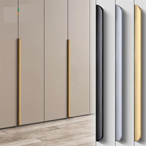 Moderne Kleiderschrank-Schubladenknöpfe aus Aluminiumlegierung – versteckter Möbelgriff für Küchenschrankzüge und Schran von Generic