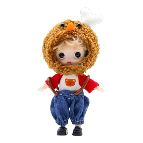 Modische Puppe, Anime-Puppen für Mädchen, fantasievolle Spielpuppe mit Kleidung und Kopfschmuck von frittiertem Hähnchen, niedliche Augenfiguren mit Kleidern für Geburtstag, Geschenkkollektion Modische Puppe, Anime-Puppen für Mädchen, fantasievolle Spielpuppe mit Kleidung und Kopfschmuck von frittiertem Hähnchen, niedliche Augenfiguren mit Kleidern für Geburtstag, Geschenkkollektion von Generic
