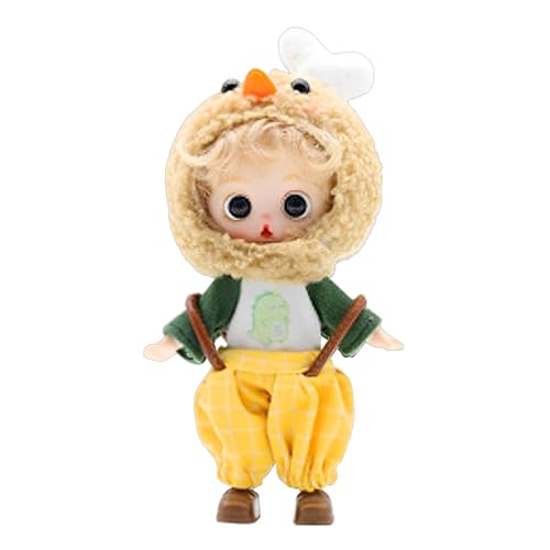 Modische Puppe, Anime Puppen für Mädchen | Fantasievolle bewegliche Spielpuppe mit Kleidung und gebratenem Hühner-Kopfbedeckung - Anime Eyes Sammelfiguren für Kinder, Weihnachten, Halloween Modische Puppe, Anime Puppen für Mädchen | Fantasievolle bewegliche Spielpuppe mit Kleidung und gebratenem Hühner-Kopfbedeckung - Anime Eyes Sammelfiguren für Kinder, Weihnachten, Halloween von Generic