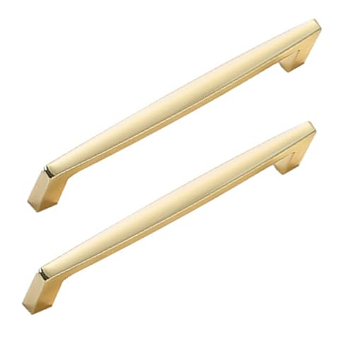Möbelgriffe aus Zinklegierung, Schrankgriffe, Möbelknöpfe, Schrankgriffe, Küchentürgriffe, Fingerkantenzug, Gold, 2 Stück von Generic