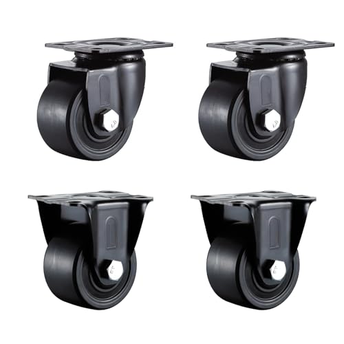 Möbelrollen Lenkrollen 3-Zoll-Räder, 4er-Set, Plattenlenkrolle mit Bremse, Lenkrolle, Rollen für Möbelbeine, Lange Lebensdauer, Langlebig, Leicht Zu Schieben Und Ziehen Möbelrollen Lenkrollen 3-Zoll-Räder, 4er-Set, Plattenlenkrolle mit Bremse, Lenkrolle, Rollen für Möbelbeine, Lange Lebensdauer, Langlebig, Leicht Zu Schieben Und Ziehen von Generic