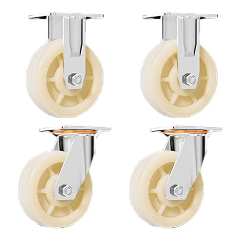 Möbelrollen Schwerlast Lenkrollen, 4-Zoll-Lenkrollen, 4er-Set, Hochleistungsrollen, Industriequalität, für Möbelbeine, industriell verdickte Halterung, langlebig, sicherer Möbelrollen Schwerlast Lenkrollen, 4-Zoll-Lenkrollen, 4er-Set, Hochleistungsrollen, Industriequalität, für Möbelbeine, industriell verdickte Halterung, langlebig, sicherer von Generic