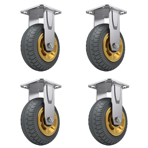 Möbelrollen Schwerlast Lenkrollen, Lenkrollen, Trolley, 4-Zoll-Räder, Cwheel, 4er-Set, Hochleistungsräder, Industriell Mit Bremse, Für Möbelbeine, Doppellager-Gummirad Möbelrollen Schwerlast Lenkrollen, Lenkrollen, Trolley, 4-Zoll-Räder, Cwheel, 4er-Set, Hochleistungsräder, Industriell Mit Bremse, Für Möbelbeine, Doppellager-Gummirad von Generic