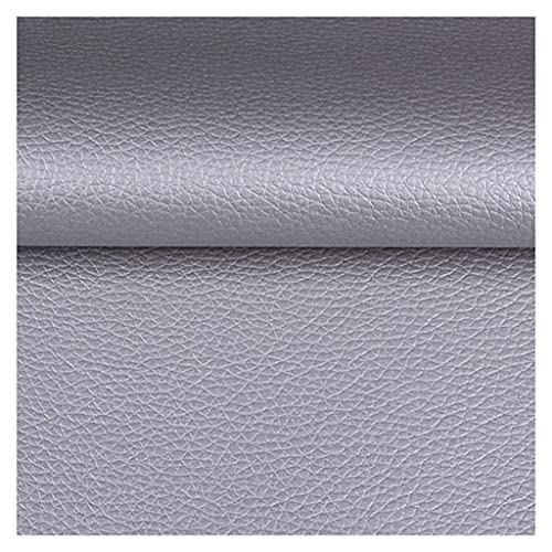 Möbelstoff Premium Bezugsstoff Zum PU Kunstleder 140 X100 cm ， Kunstleder Stoff Polster Handwerk DIY Nähen Sofa Handtasche Auto Futter Autositz ， Mehrfarbig(Silver,1.4X7m) von Generic