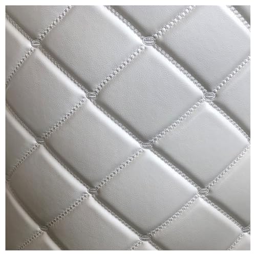 Möbelstoff Premium Bezugsstoff Zum PU Stoff Leder 138 X 100 Cm, Material Polster Handwerk DIY Nähen Sofa Handtasche Autositz Dekorationen(White34,1.38X7m) von Generic