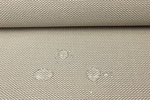 Möbelstoff Wasserfest Bezugsstoff Polsterstoff Sattlerstoff Strukturstoff Wasserabweisend Wasserdicht Stuhl Eckbank Sofa Couch schwerentflammbar (Dunkelbeige - Beige) von Generic