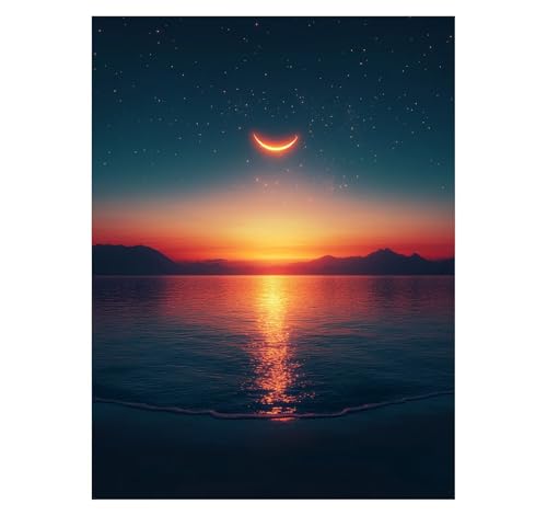 Mond Malen Nach Zahlen Erwachsene Sternenhimmel Malen Nach Zahlen 50 x 70 CM DIY Basteln Erwachsene Klarheit Farbe Leinwan Bilder mit Acrylfarben Set 3 Typen Pinsel für Wanddeko Wohnzimmer YH2-3848 Mond Malen Nach Zahlen Erwachsene Sternenhimmel Malen Nach Zahlen 50 x 70 CM DIY Basteln Erwachsene Klarheit Farbe Leinwan Bilder mit Acrylfarben Set 3 Typen Pinsel für Wanddeko Wohnzimmer YH2-3848 von Generic
