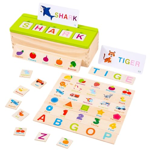 Montessori Holzspielzeug, Farbsortierboxen,Passende Wissensklassifizierungsbox aus Holz | Sortierbox, pädagogische passende Blöcke, sensorische Sortierbox für 3, 4, 5, 6 Kinder von Generic