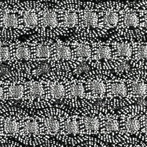 Mosel Avenue Art & Gobelin Studio ab 5m Metallisiertes Zierband 1cm breit Lurex Silber & Schwarz Bordüre Brokat Goldborte Schmuckband Lurexband Brokat Spitze (DE) von Generic