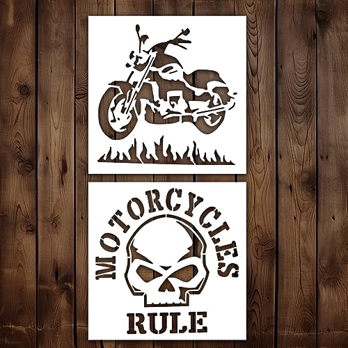 Generic Motorrad-Schablone, Motorrad-Farbschablonen-Set zum Malen auf Holz, Leinwand, Papier, Stoff, Wand und Möbeln, 15,2 x 15,2 cm Generic Motorrad-Schablone, Motorrad-Farbschablonen-Set zum Malen auf Holz, Leinwand, Papier, Stoff, Wand und Möbeln, 15,2 x 15,2 cm von Generic