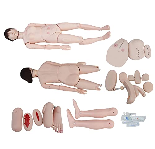 Multifunktionale Patientenpflegepuppe, weiblich, männlich, Trainingspuppe, Modell, Trauma-Modell, Wundversorgung, Ausbil von Generic