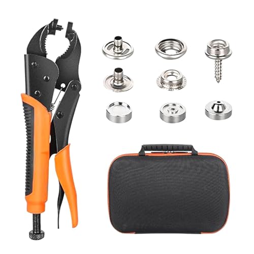 Multifunktionales Befestigungswerkzeug-Set, Befestigungszange, Canvas-Knopfwerkzeug mit verstellbarem Setter für Leder Multifunktionales Befestigungswerkzeug-Set, Befestigungszange, Canvas-Knopfwerkzeug mit verstellbarem Setter für Leder von Generic