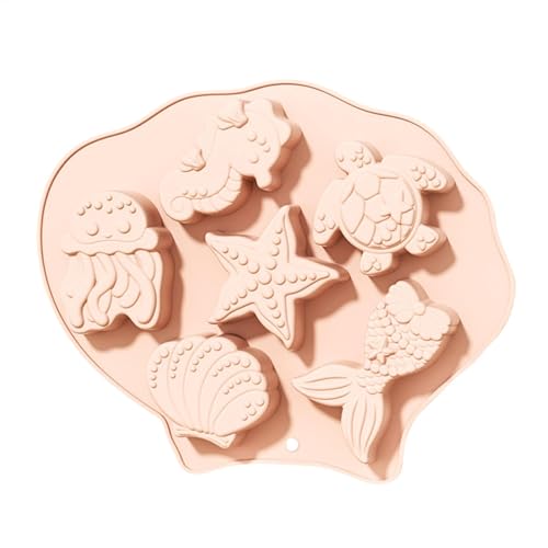 Muschel Silikonform | Seifenharzform, Quallen, Seestern, Schildkröte, Seepferdchen, Muschel, Meerjungfrau Schwanzbackform für Süßigkeiten, Schokolade Muschel Silikonform | Seifenharzform, Quallen, Seestern, Schildkröte, Seepferdchen, Muschel, Meerjungfrau Schwanzbackform für Süßigkeiten, Schokolade von Generic