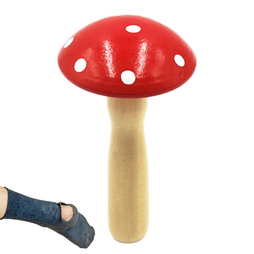 Mushro Didi für Socken – Dornari-Pilze aus Holz – MU, Mehrzweck-Nähwerkzeug – Foto Sockenpilze – Angepasst – Aufkleber, perfekt für einfache Reparaturen, einfaches Darning von Generic