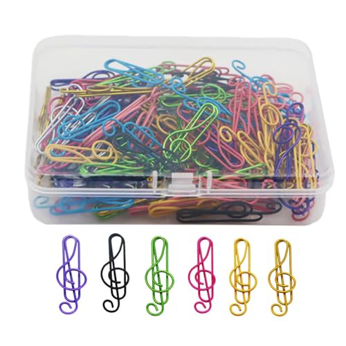 Musikbüroklammern – Meta-Musiknoten-Clips | Musiknoten Büroklammern, niedliche Büroklammern, Bodenschlüssel in 6 Farben, 100 Stück, für Büro, Lesezeichen, Büro, 4 x 0,7 cm / 1,57 x 0,28 Zoll Musikbüroklammern – Meta-Musiknoten-Clips | Musiknoten Büroklammern, niedliche Büroklammern, Bodenschlüssel in 6 Farben, 100 Stück, für Büro, Lesezeichen, Büro, 4 x 0,7 cm / 1,57 x 0,28 Zoll von Generic