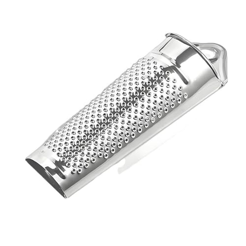 Muskatreibe mit Behälter und Muskatnüssen Muskatnuss Reibe Muskatnuss Reibe 13.8 cm Edelstahl Praktische Muskatreibe mit Aufbewahrung - Muskatnussreibe mit Behälter (Sliber) von Generic