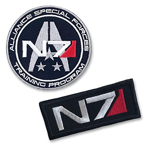 N7 Alliance Special Forces Videospiel Badge Iron Sew on Embroidered Patches Set von Generic