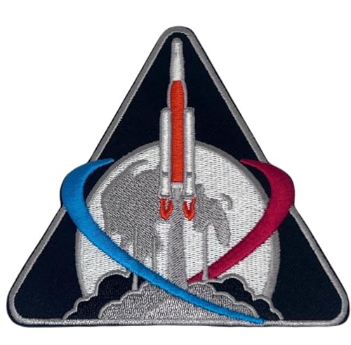 NASA Artemis 1 Program Patch (10,2 cm) Besticktes Bügelbild oder Aufnäher, Astronaut, Weltraumanzug, Souvenir, Emblem, DIY Geschenk Patches von Generic