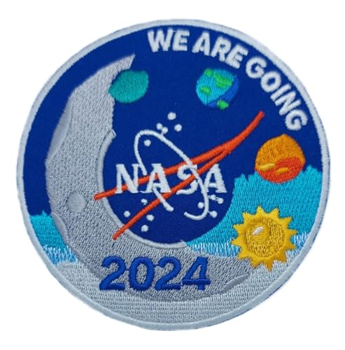 NASA Artemis Program Patch (8,9 cm) Return to The Moon 2024 Besticktes Bügelbild oder Aufnäher, Astronaut, Weltraumanzug, Souvenir, Emblem, Wappen, DIY-Geschenk-Patches von Generic