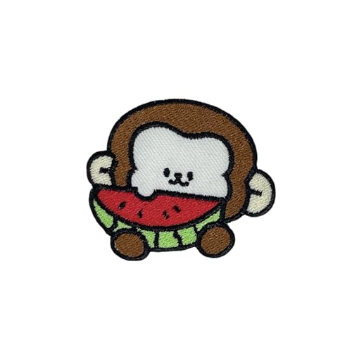 NH Wassermelone Affe Bügelbilder – Stickerei Applikation Patches für Dekoration von Generic