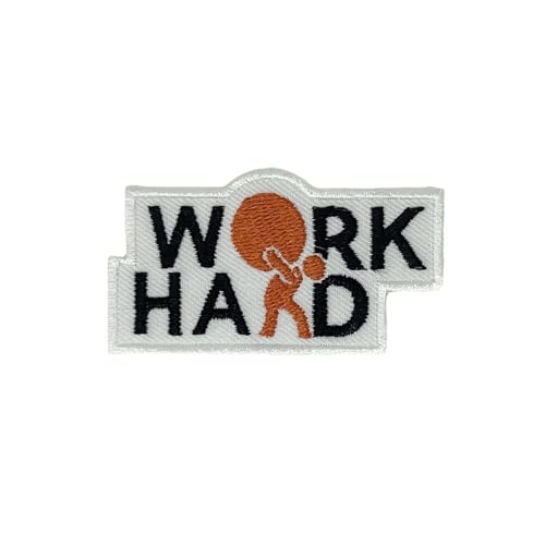 NH Work Hard Iron On Patches - Embroidery Applique Patches for Decoration NH Work Hard Iron On Patches - Embroidery Applique Patches for Decoration von Generic