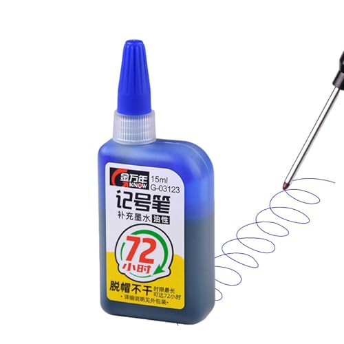 Nachfülltinte für Marker, Nachfülltinte für Marker, Permanente Nachfülltinte Super Color 72 Stunden, Bastelbedarf, mehrfarbige Marker auf Ölbasis für die Nachfülltinte für Marker, Nachfülltinte für Marker, Permanente Nachfülltinte Super Color 72 Stunden, Bastelbedarf, mehrfarbige Marker auf Ölbasis für die von Generic