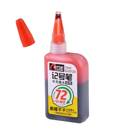 Nachfülltinte für Marker, Nachfülltinte für Permanentmarker - Permanente Nachfülltinte Super Color 72 Stunden, für Marker für mehrfarbige Bastelmaterialien Nachfülltinte für Marker, Nachfülltinte für Permanentmarker - Permanente Nachfülltinte Super Color 72 Stunden, für Marker für mehrfarbige Bastelmaterialien von Generic