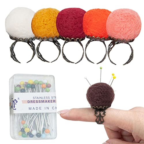 Nadelkissen, Handwerk Nadelhalter Pin Kissen, Metall Finger Nadelkissen Nähzubehör für Quilten, Nadelarbeiten, Handwerk von Generic