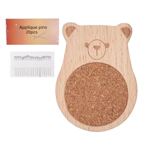 Nadelkissen,Süßes Stecknadelkissen Aus Holz Zum Aufbewahren - Handwerk Zubehör für Zuhause Kleidung Nähen Flicken Sticken Projekte von Generic